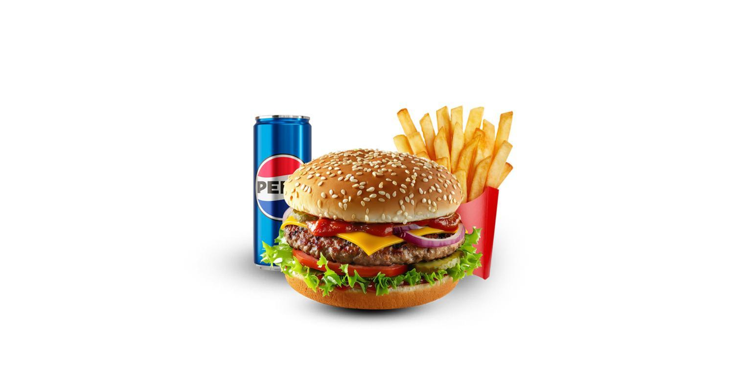 Smoked Beef Burger Meal