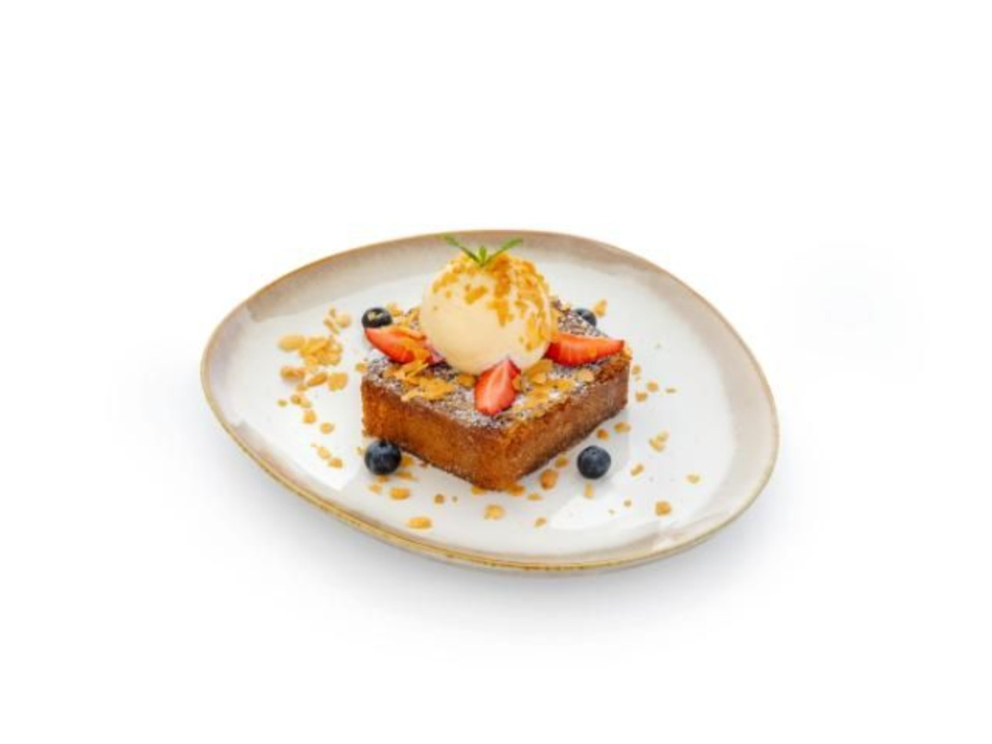 French Cake With Ice Cream