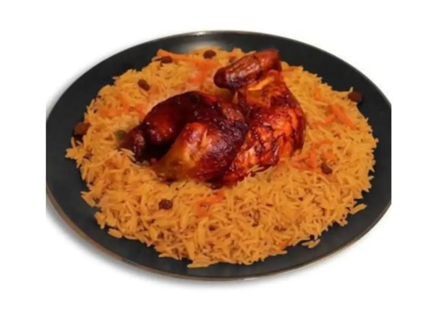 Half Grilled Chicken With Rice