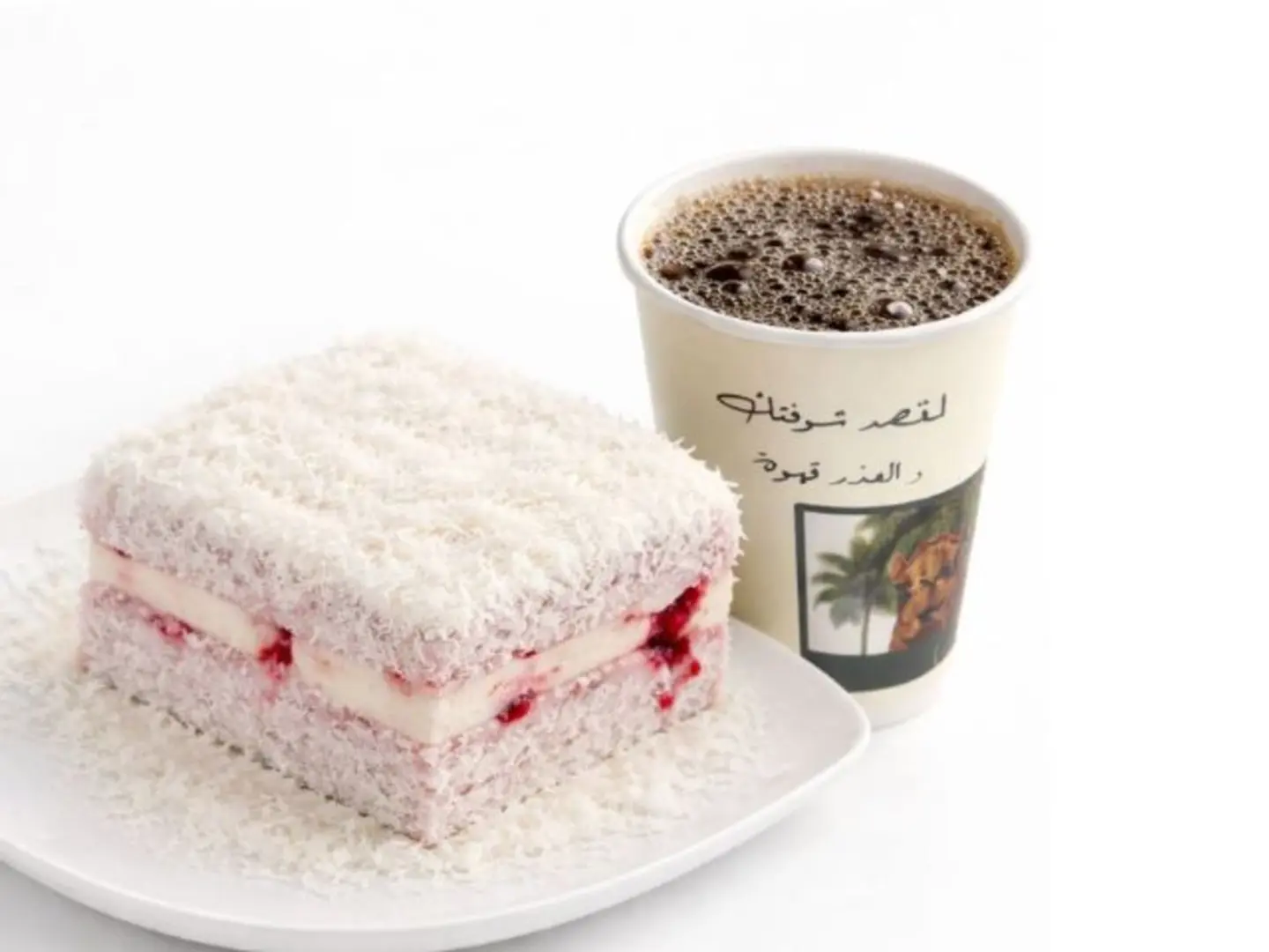 Coconut Cake And Drink