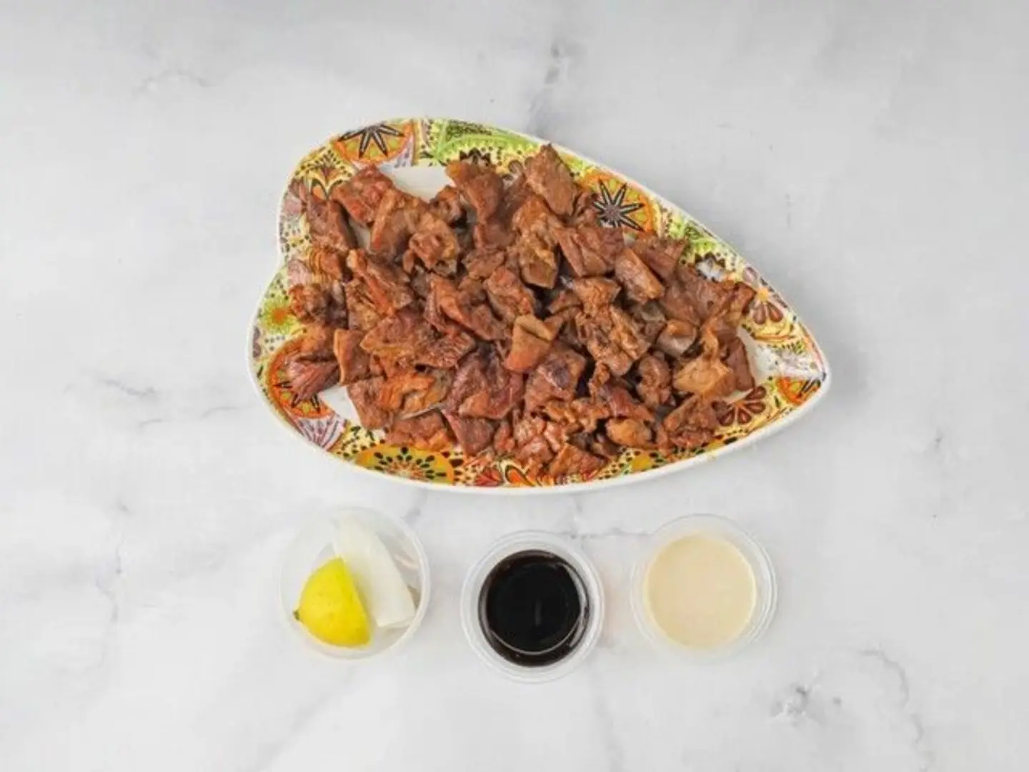 مدفون لحم مع جبن حراق