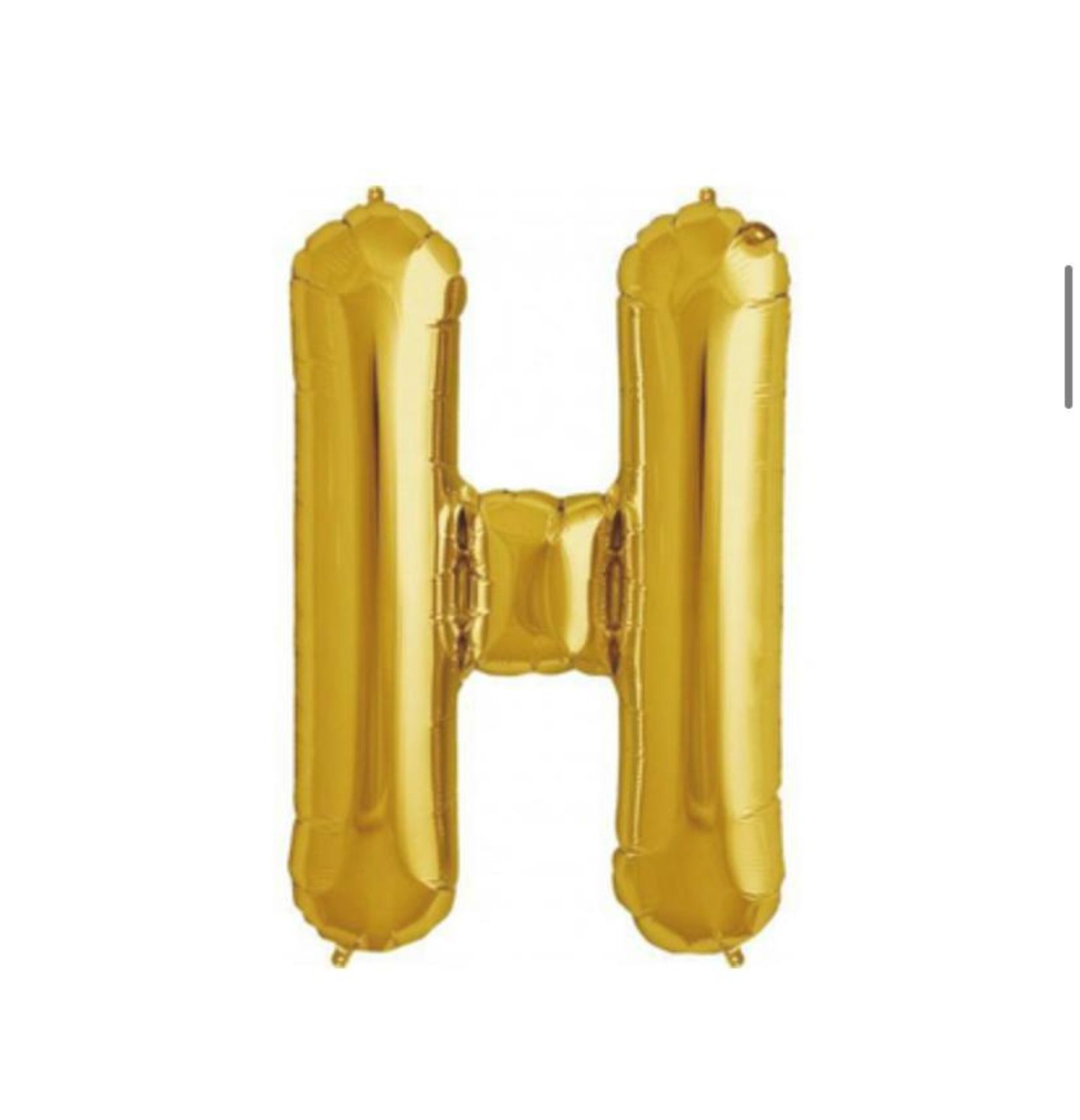 Letter H Gold Balloon