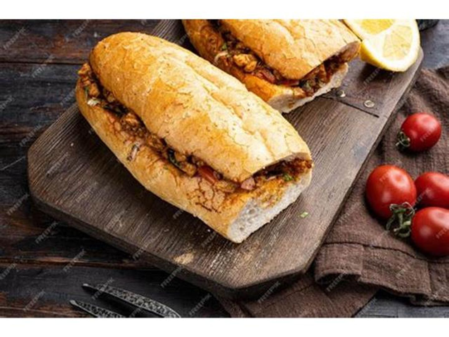 Baladi Meat Sandwich On Saj