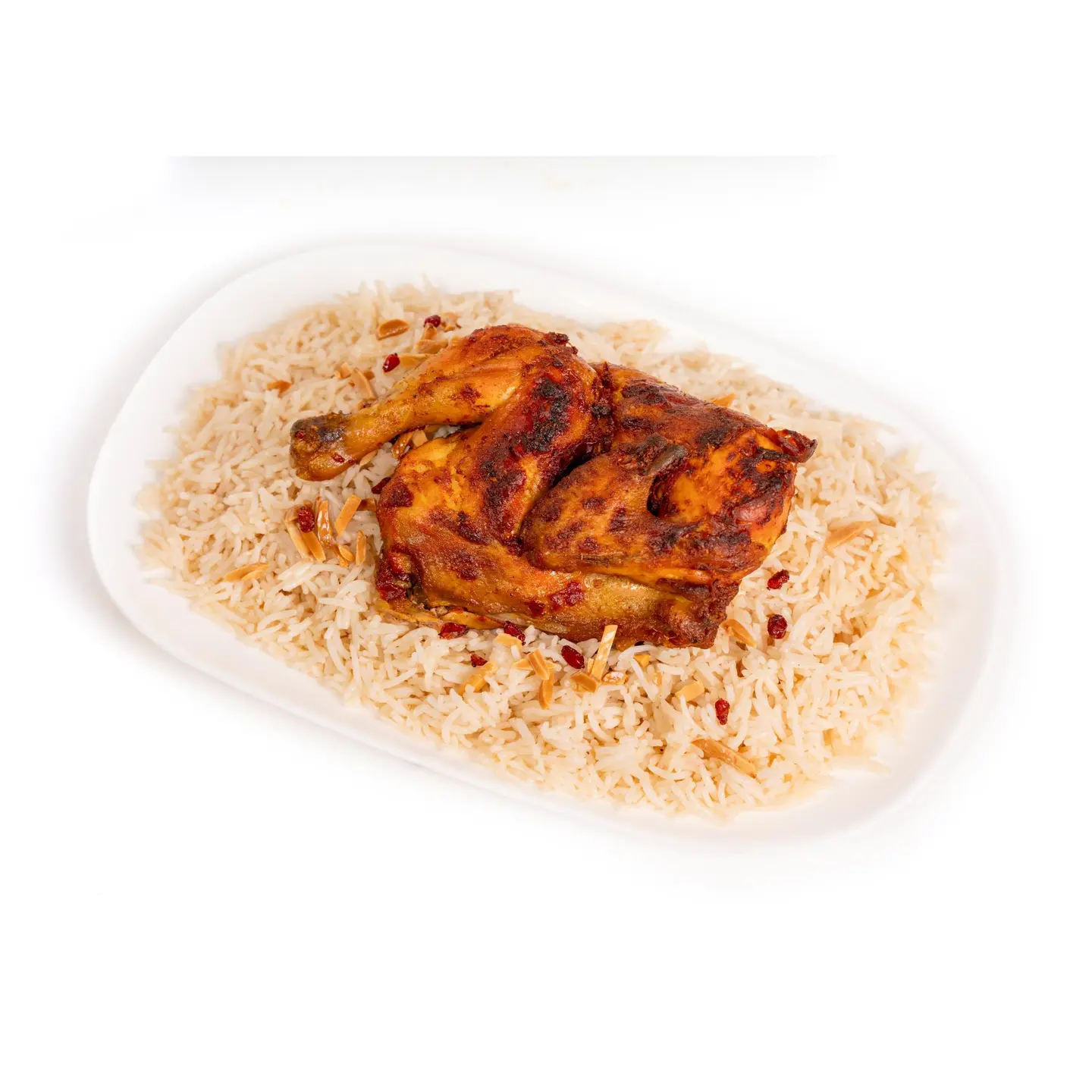 Half Chicken In The Oven With Arabic Rice