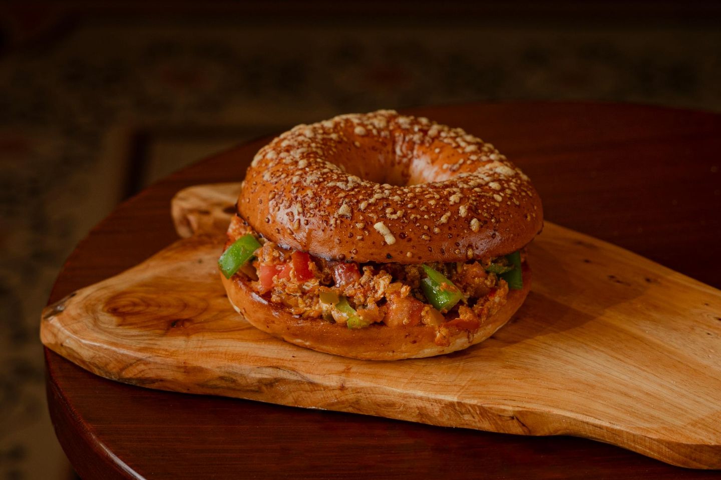 Shakshuka Cheese Bagel