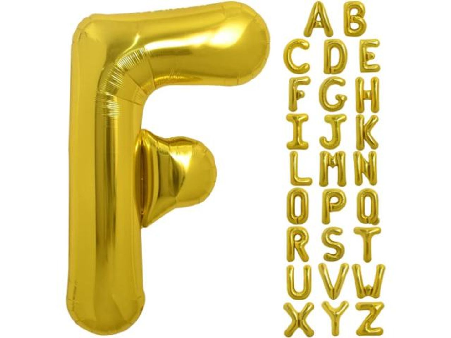 حرف F ذهبي