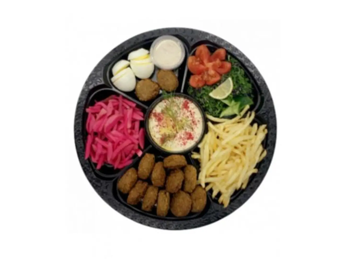 صحن فلافل مشكل