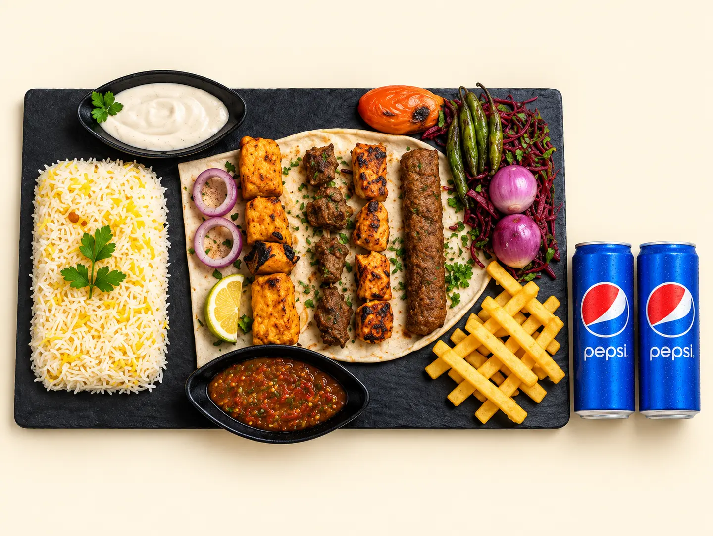 Saudi Restaurant Meal 2