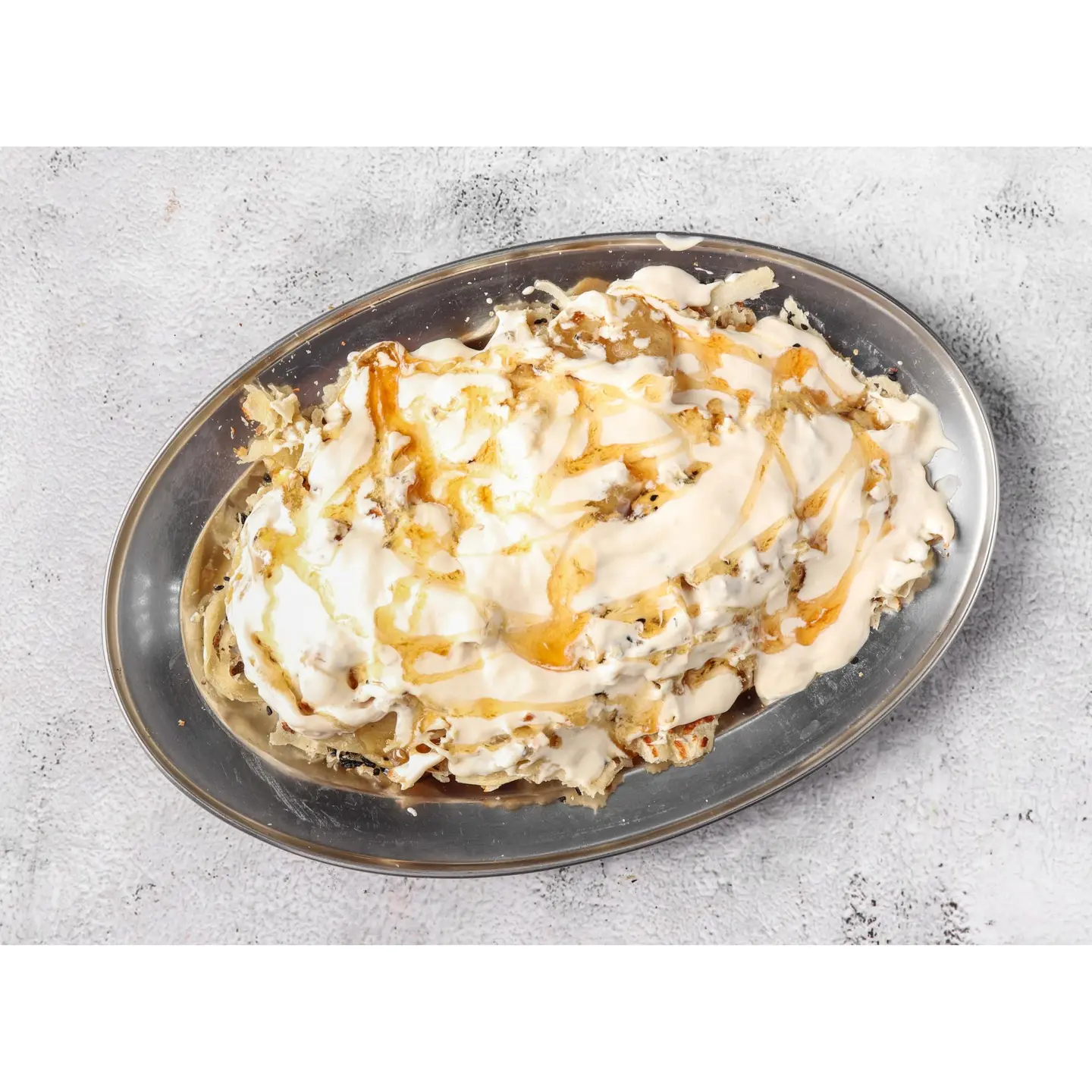 Wet Bread, Ghee, Honey And Cream