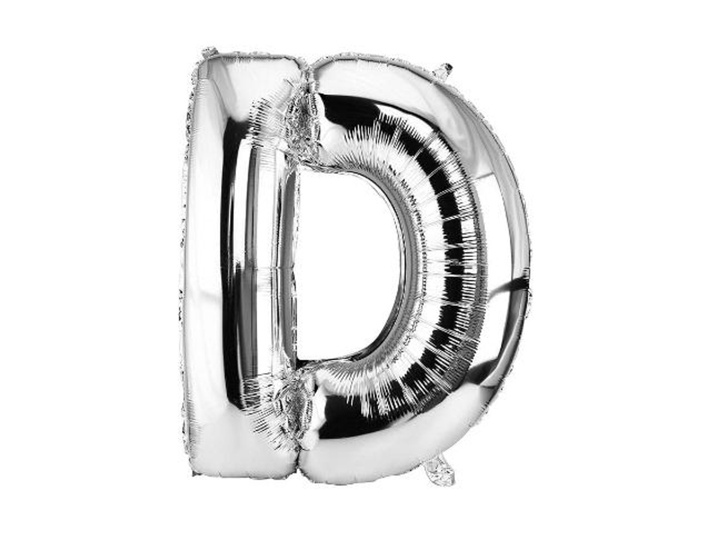 Balloon Letter D Silver