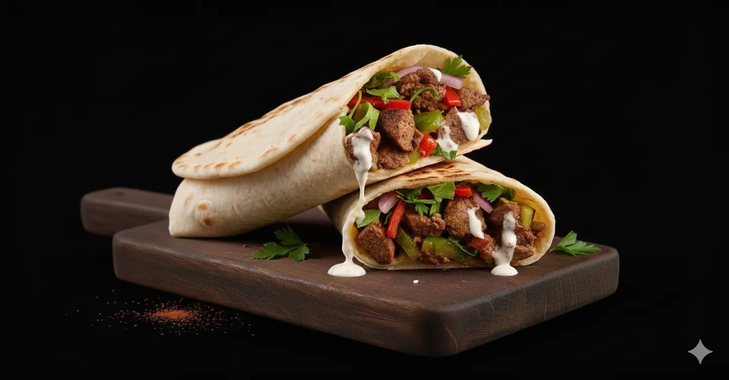 ساندويش كبدة خبز صاج