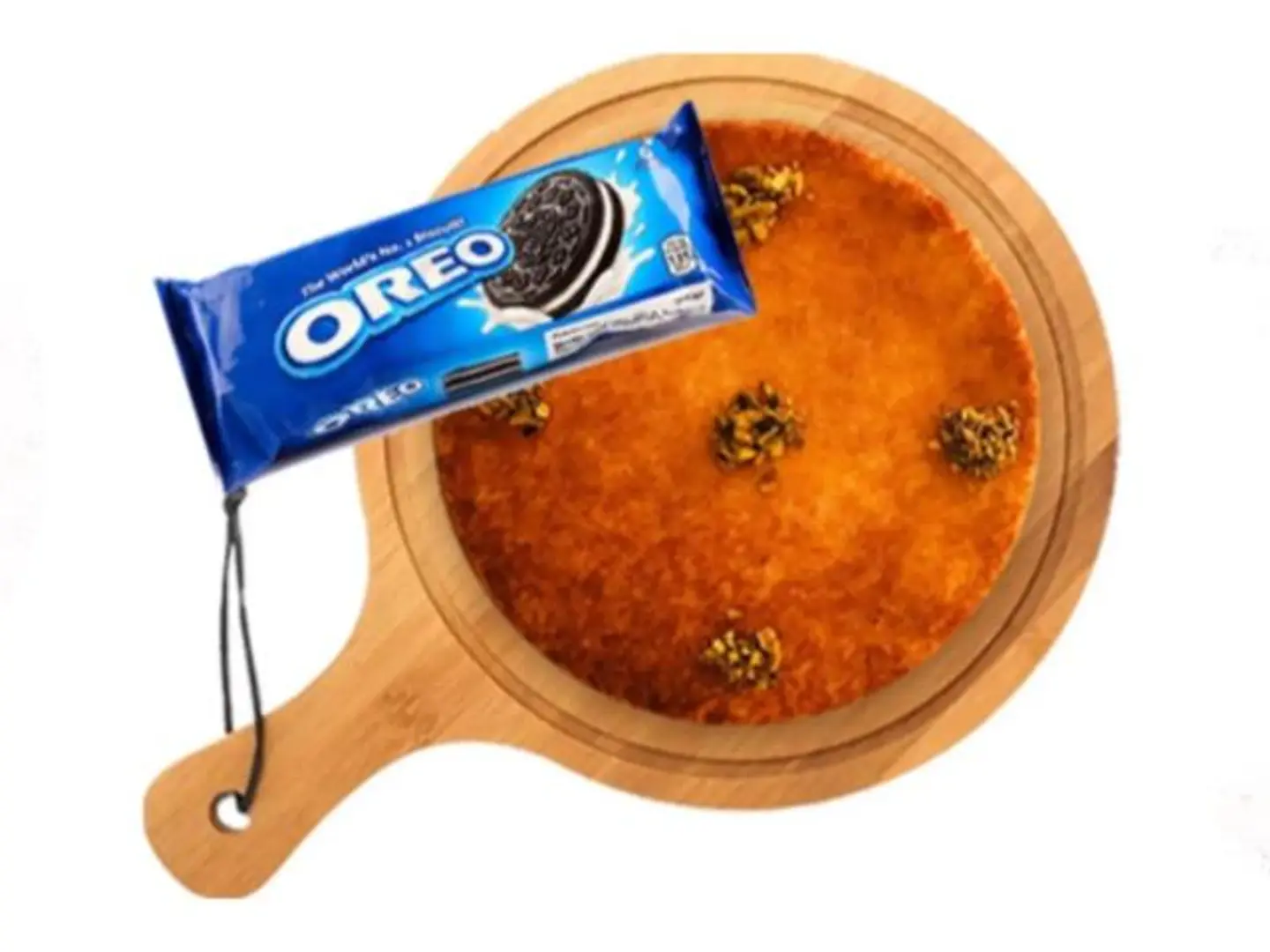 Round Kunafa With Oreo