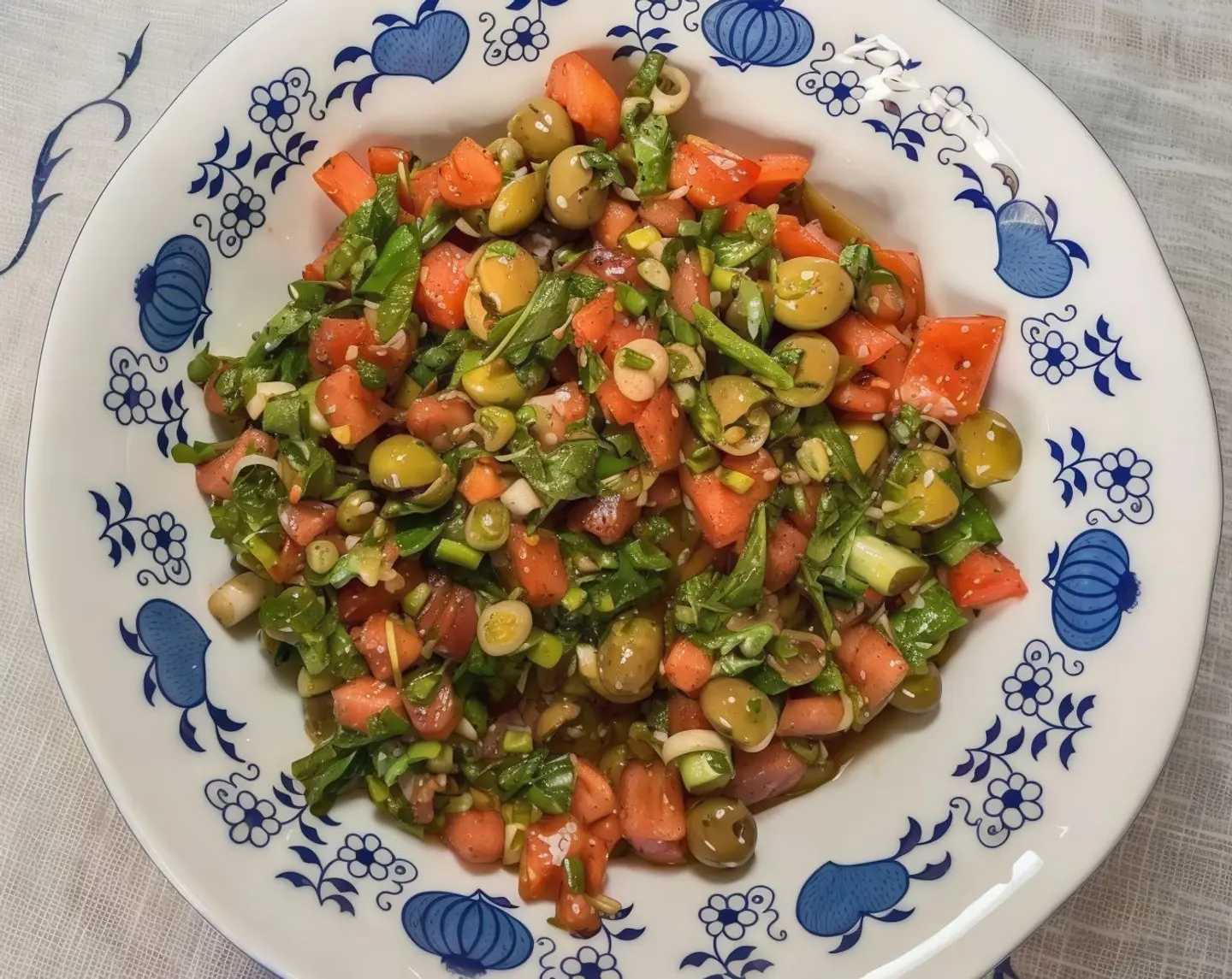 سلطة حارة بالزيتون
