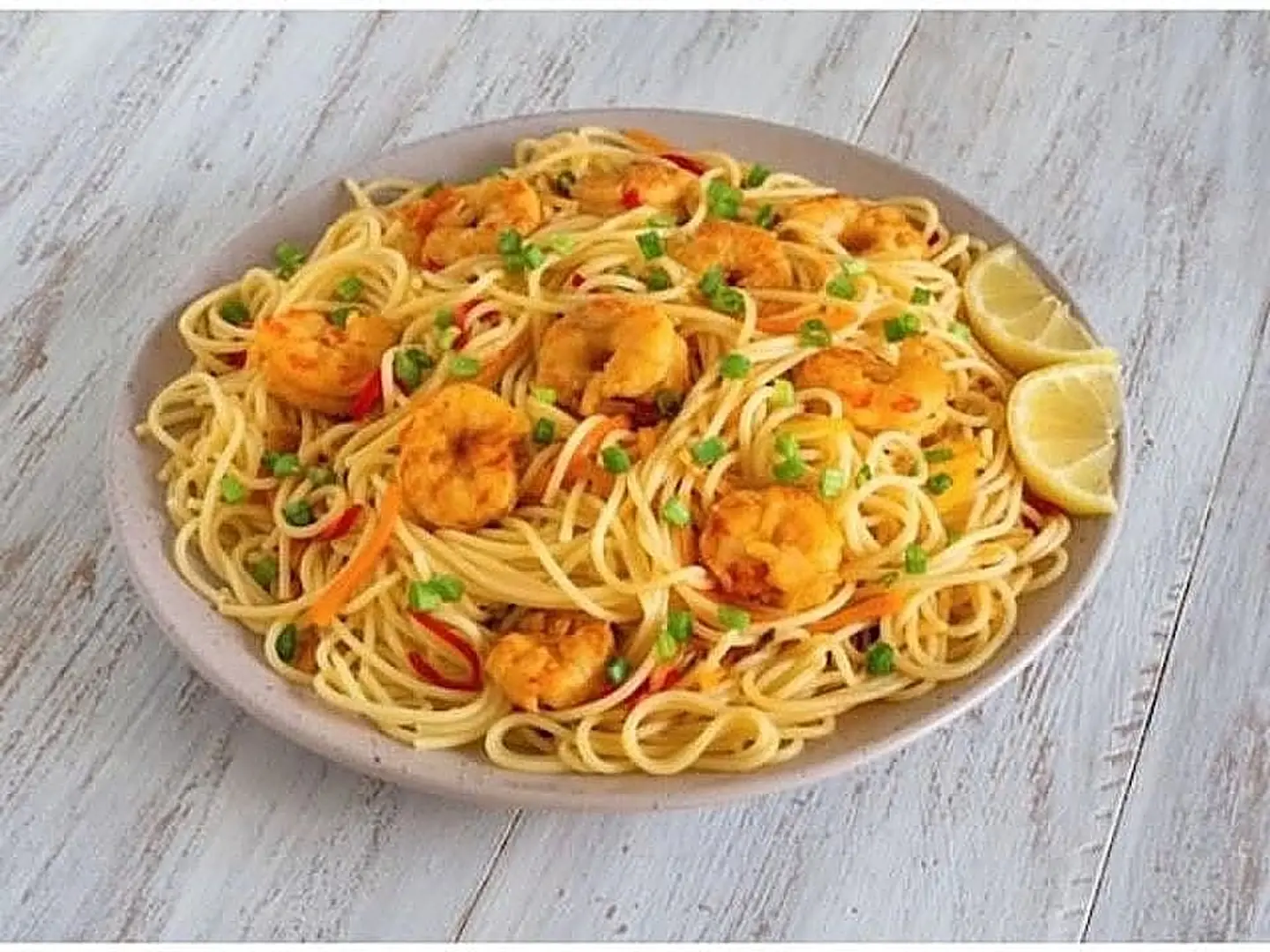 Schezwan Shrimp Noodles