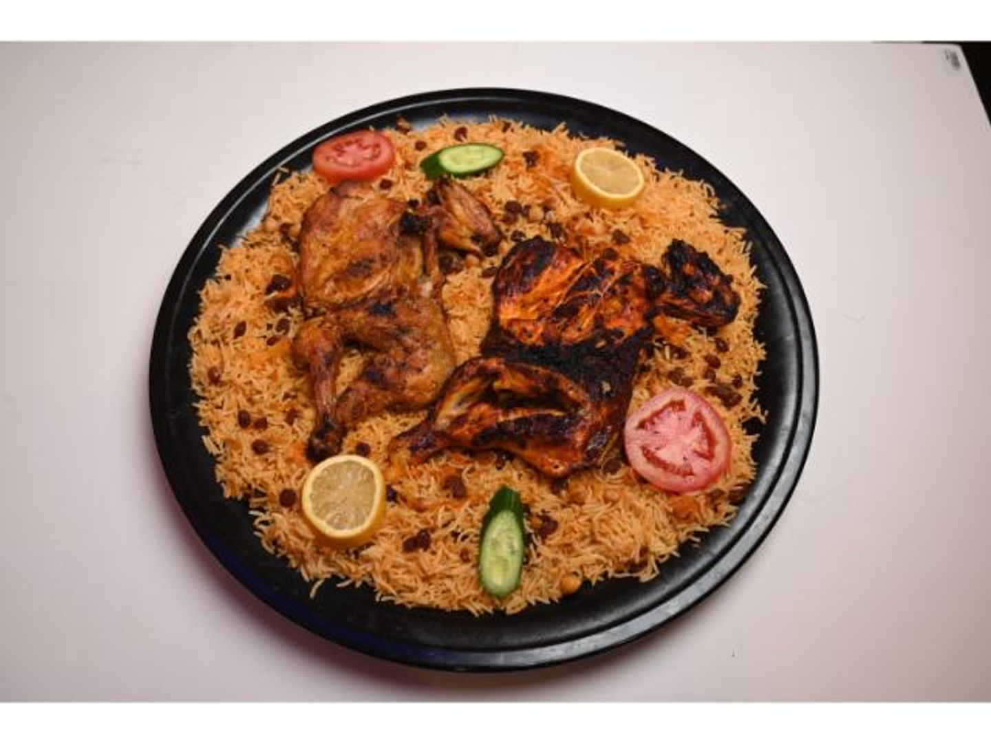 حبة دجاج مقلي مع رز