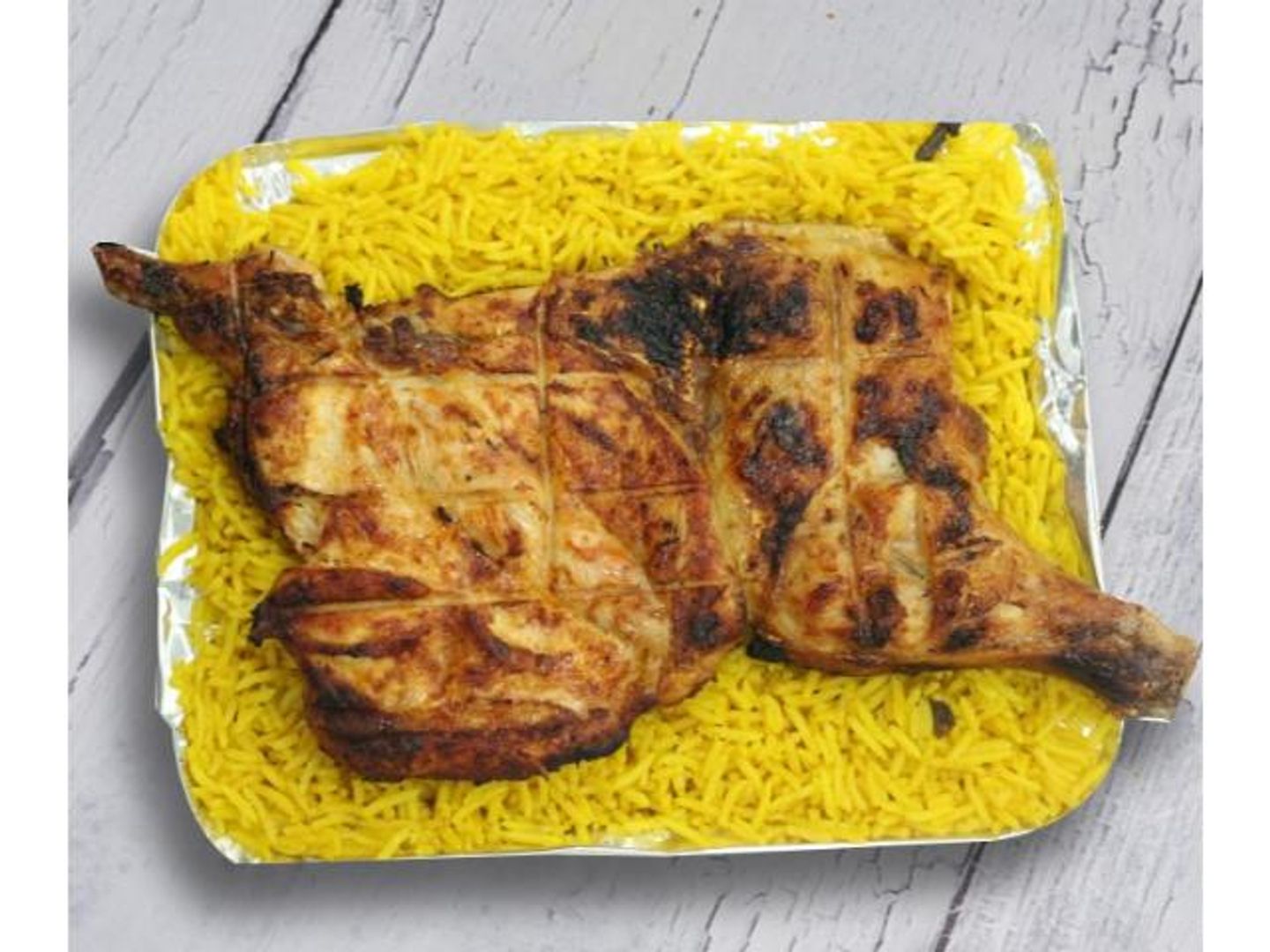 Half A Haneeth Chicken With Rice