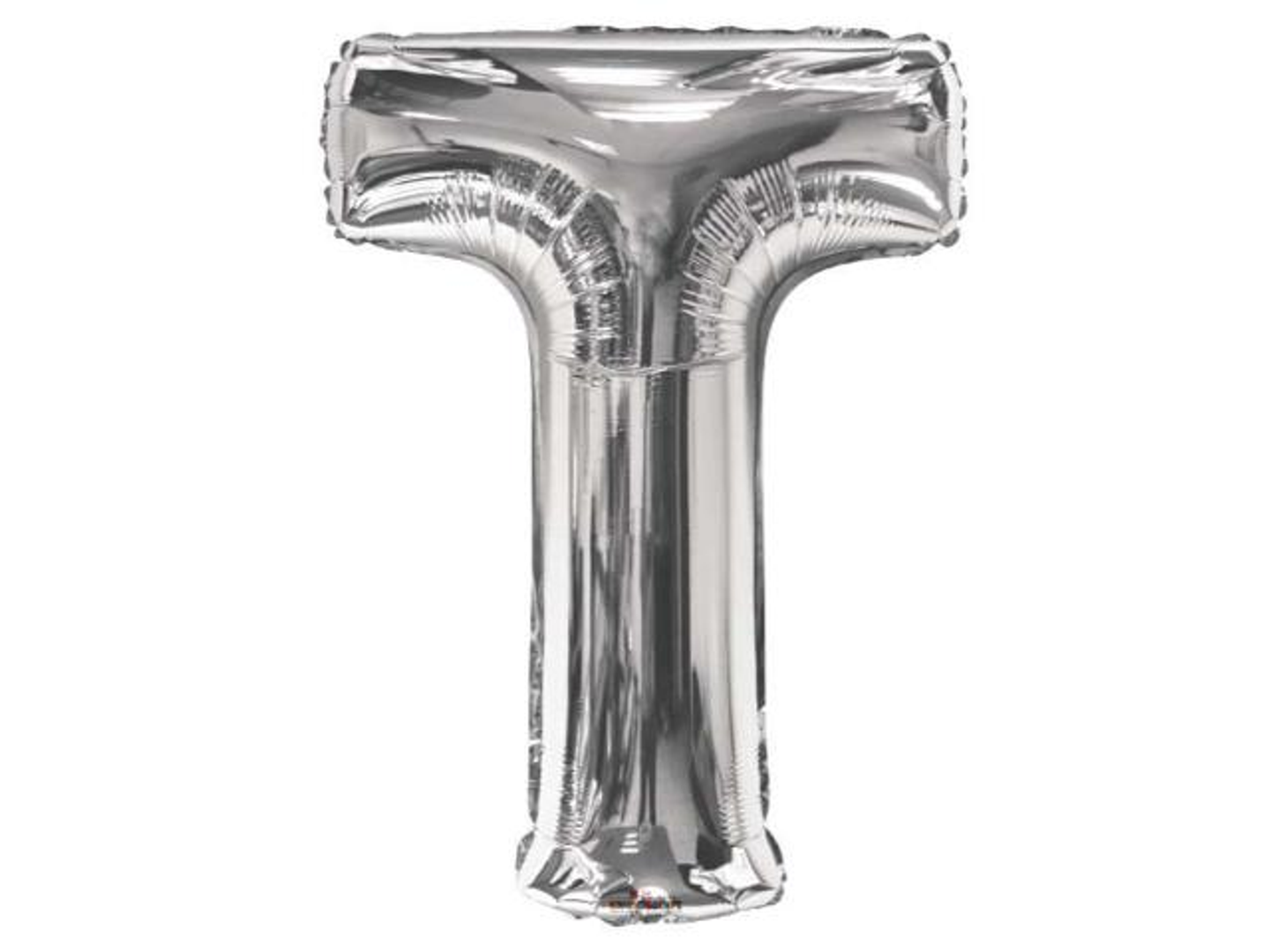 Silver T Helium Balloon