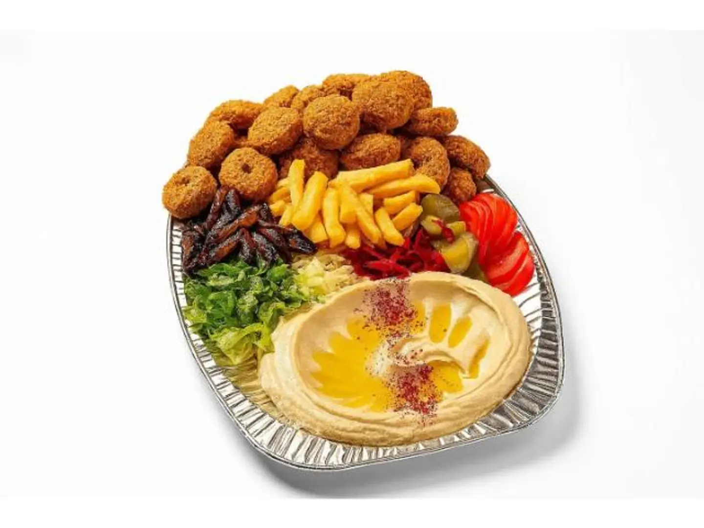 صحن فلافل مشكل وسط