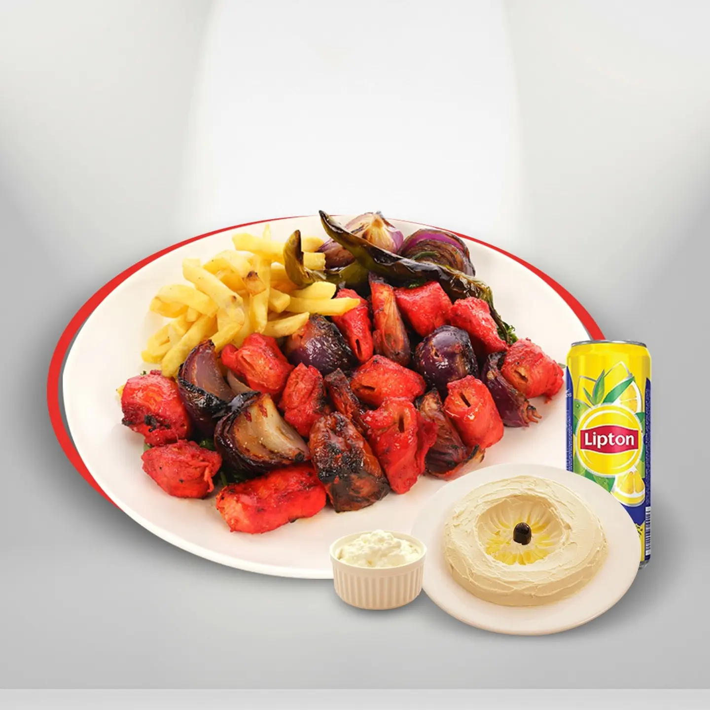 Sheish Tawouk Tandori + Homous +Ice Tea