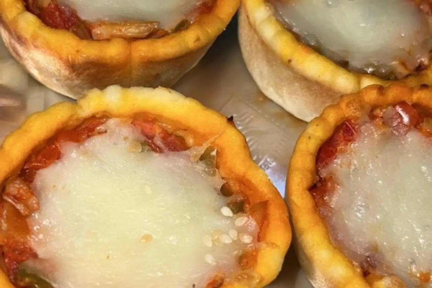 بيتزا بالخضار والموزاريلا