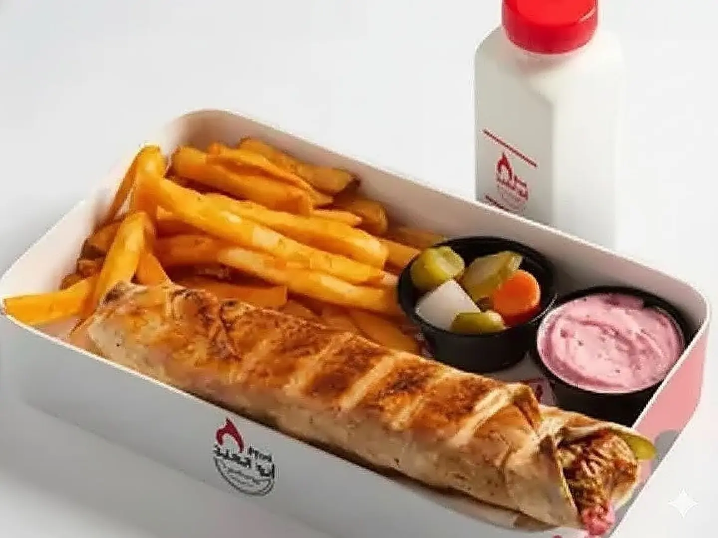 Chicken Kebab Meal With Ayran (Yogurt Drink)