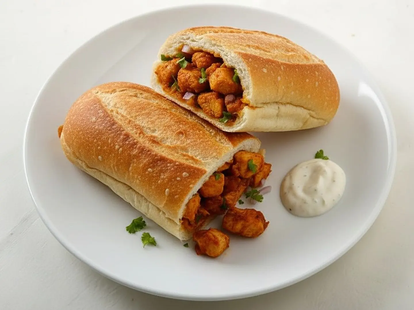 ساندوتش دجاج عادي بخبز الصامولي