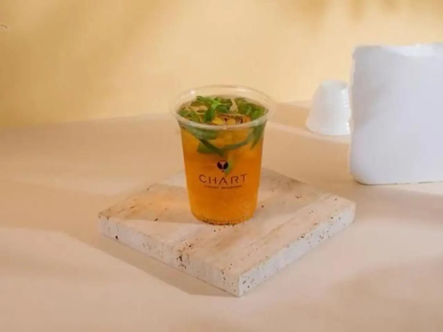 Iced Peach Basil