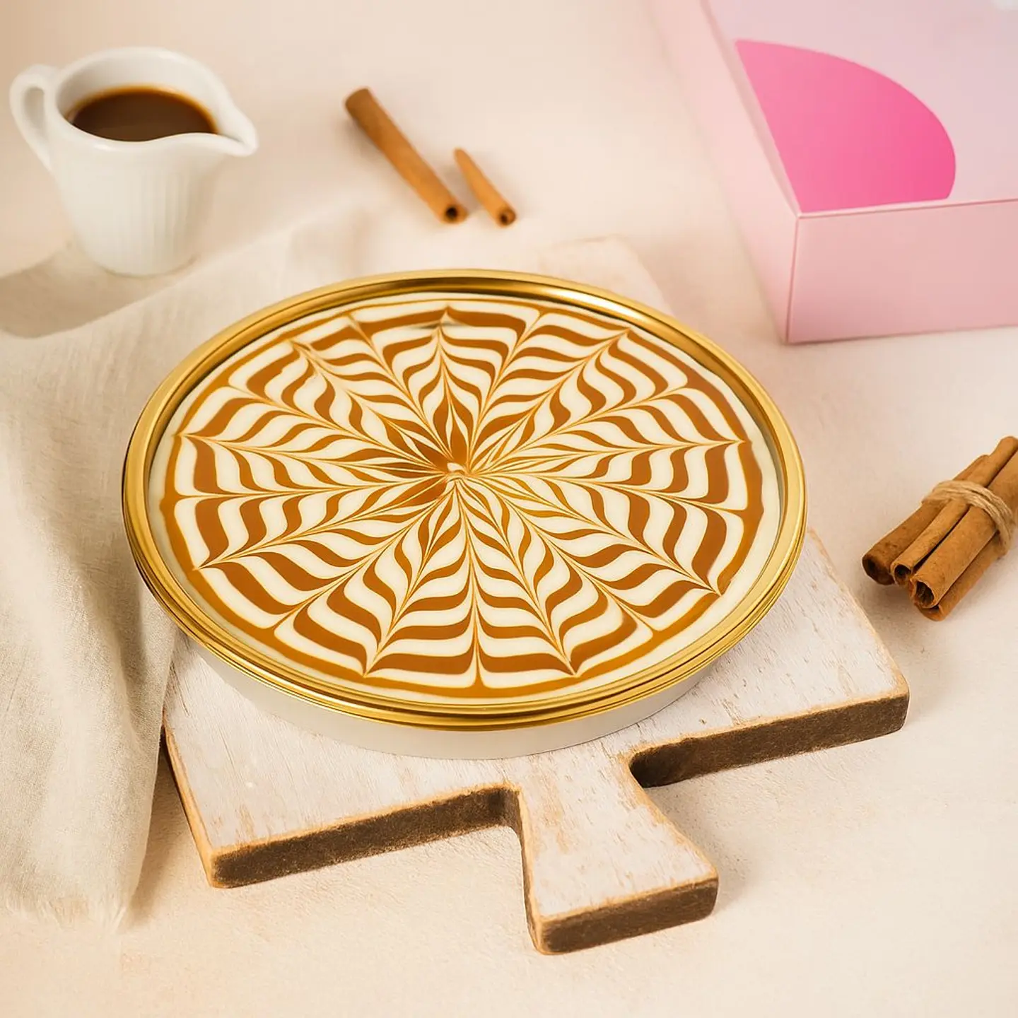 Basbousa With Cream & Cinnamon