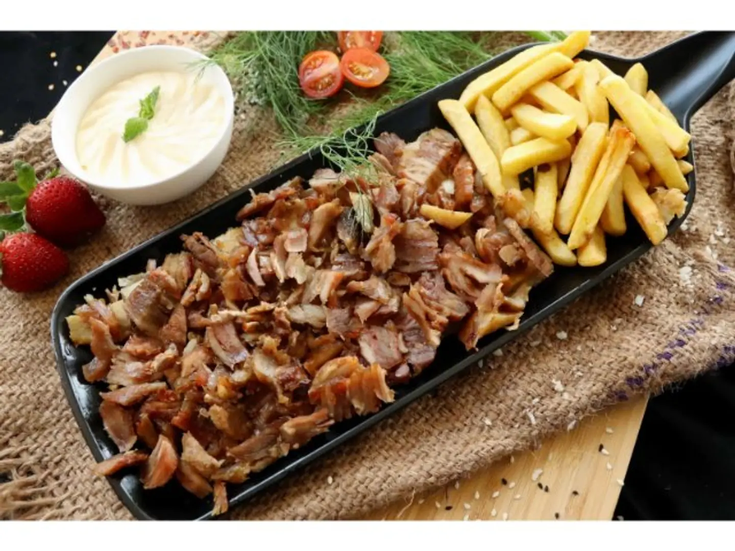 صحن شاورما كبير