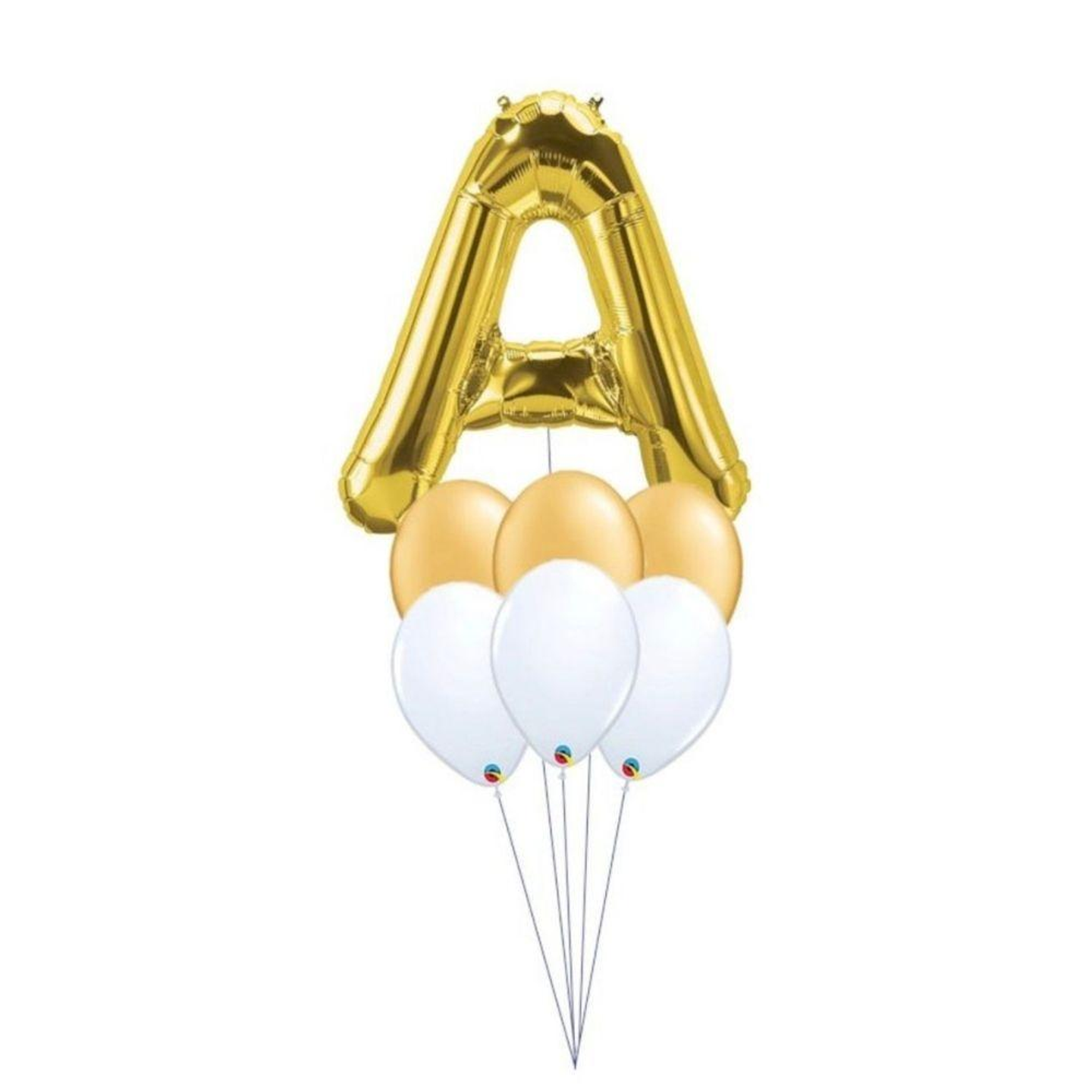 Gold Letter Balloon Bouquet