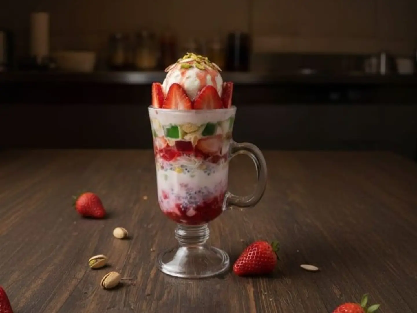 Strawberry Cheesecake Falooda