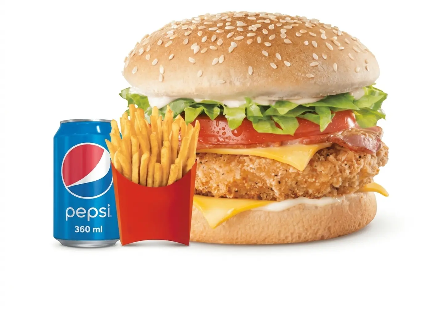 وجبة برجر دجاج