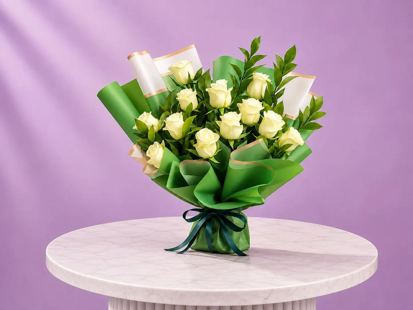 Bouquet Of Roses White Jori