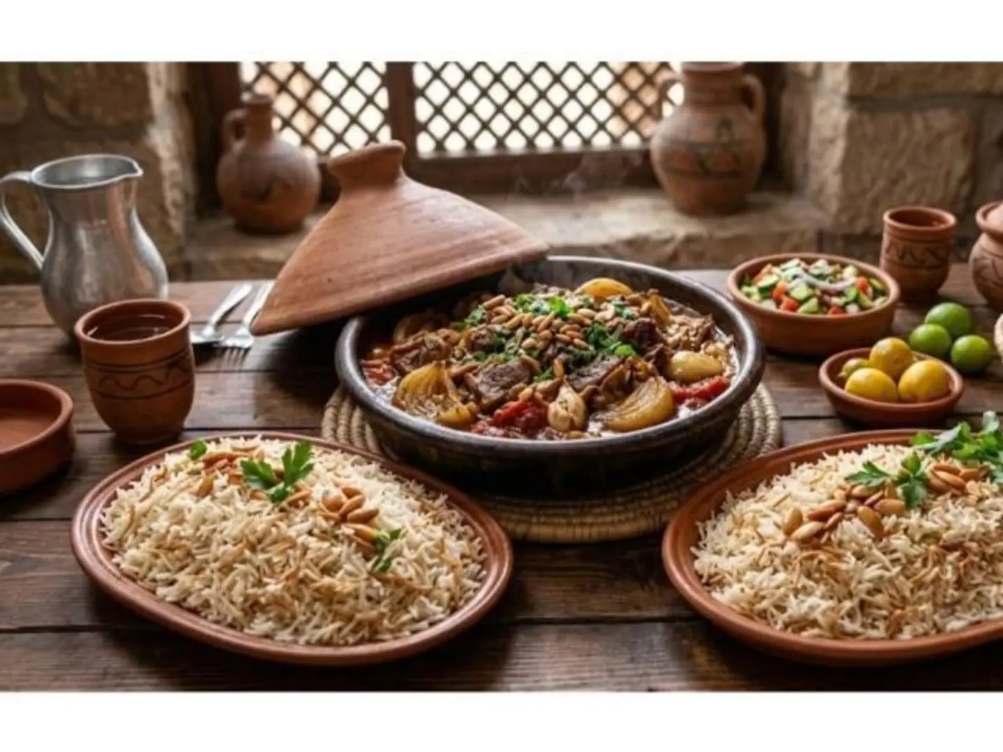 Onion Meat Tagine With Rice