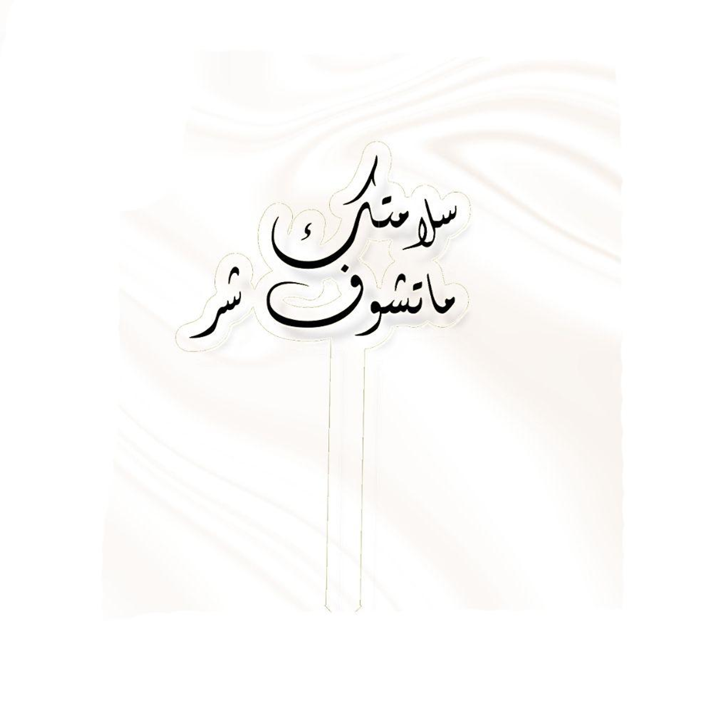 تغريسة سلامتك ماتشوف شر اسود