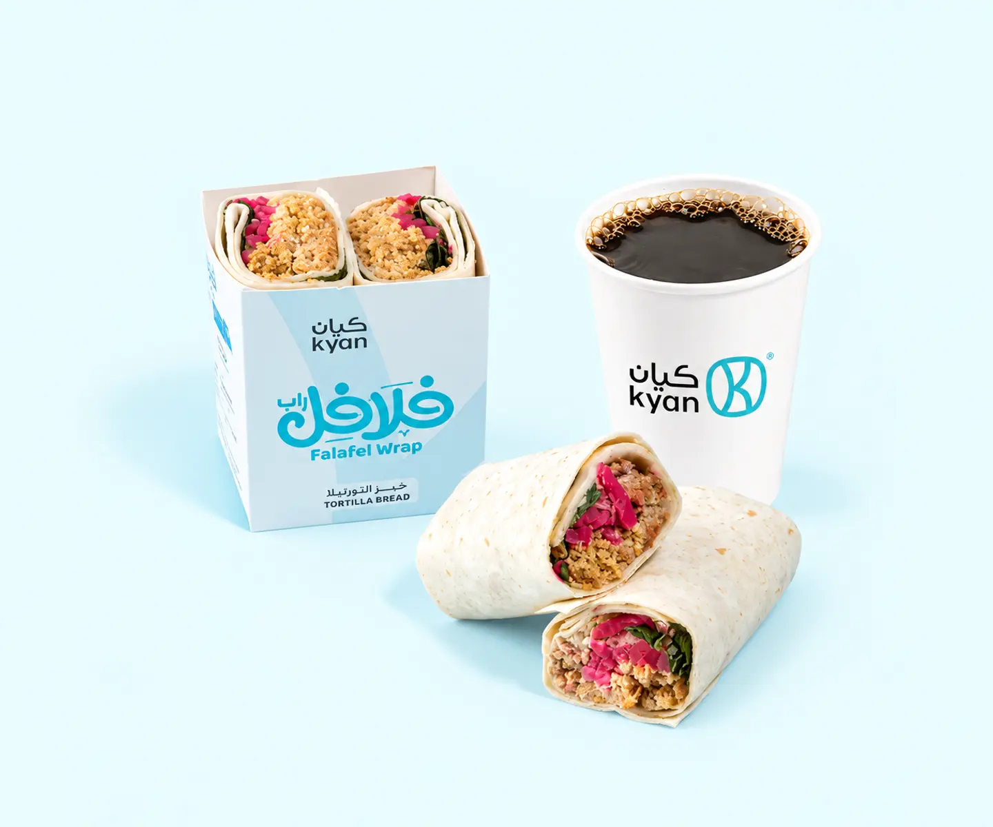 Falafel Wrap With Coffee