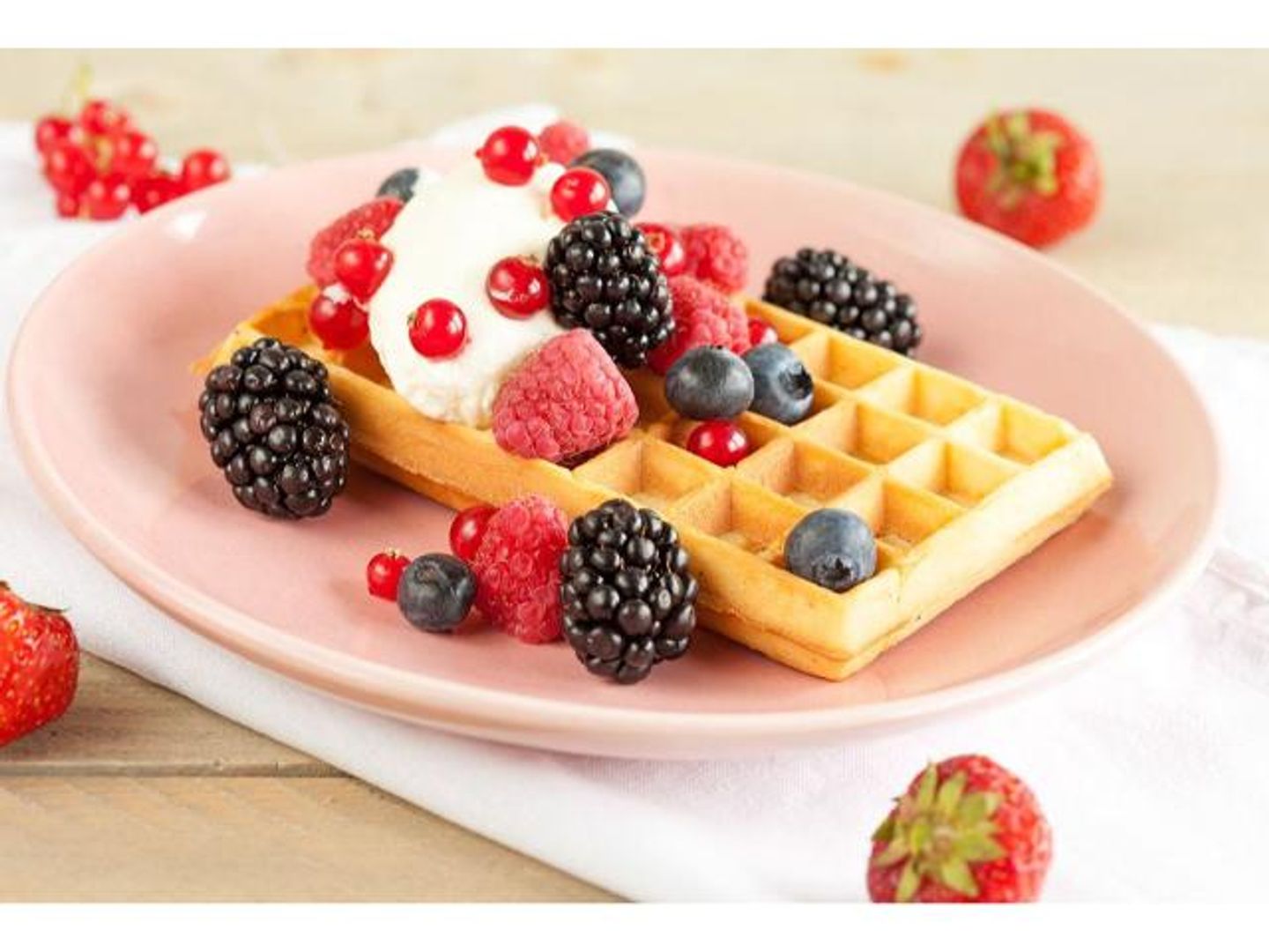 Mixed Fruit Waffle