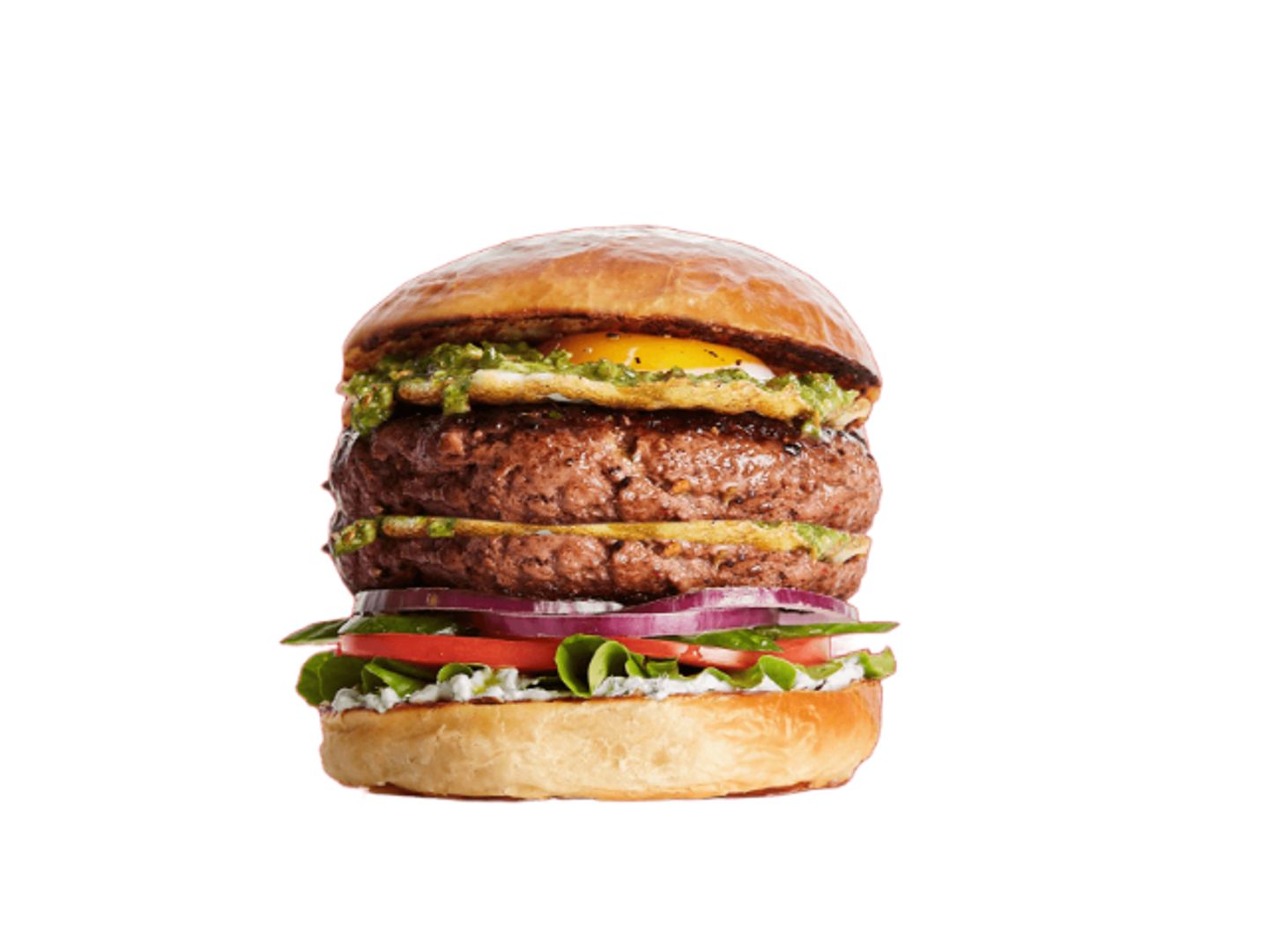 Double Beef Burger With Egg