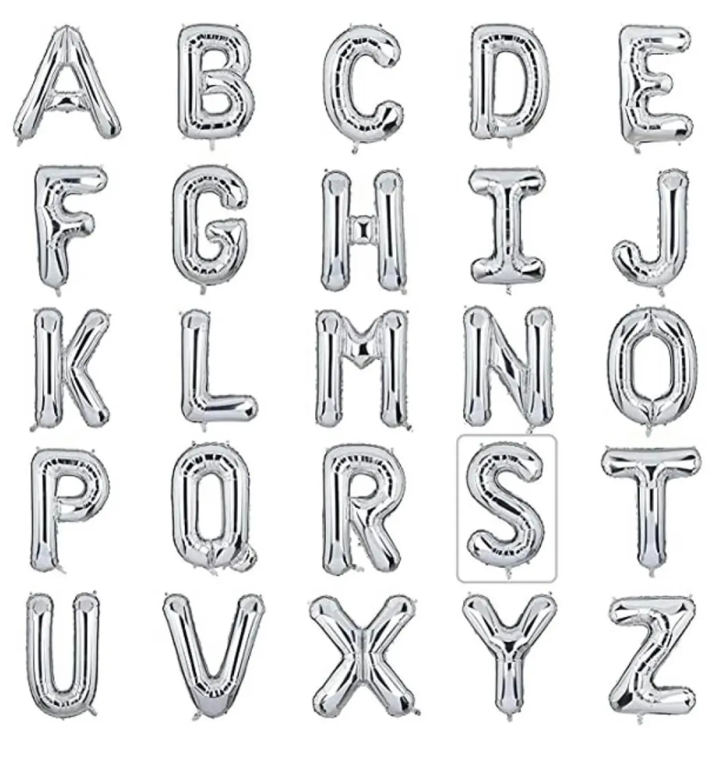 Silver Holium Letters