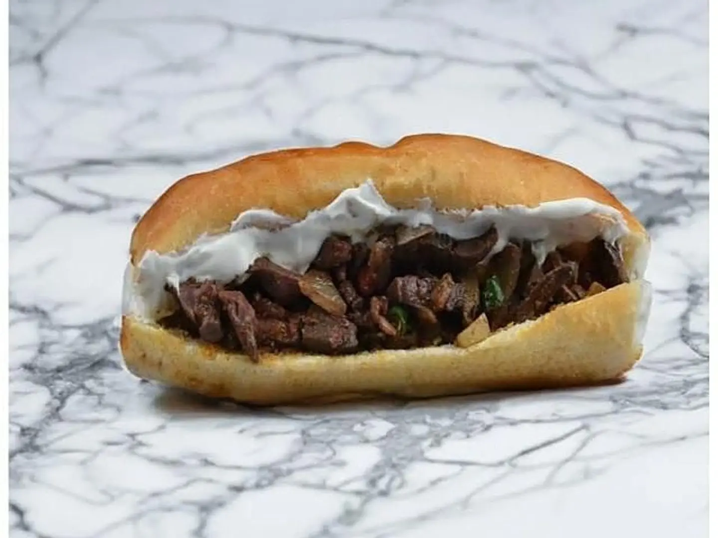 Lamb Liver With Cheese Sandwich