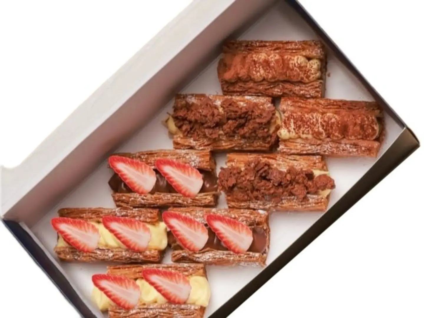 Mini Millefeuille Box Long 8 Pieces