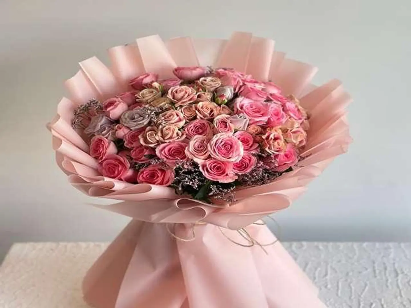 باقة أزهار البيبي روز