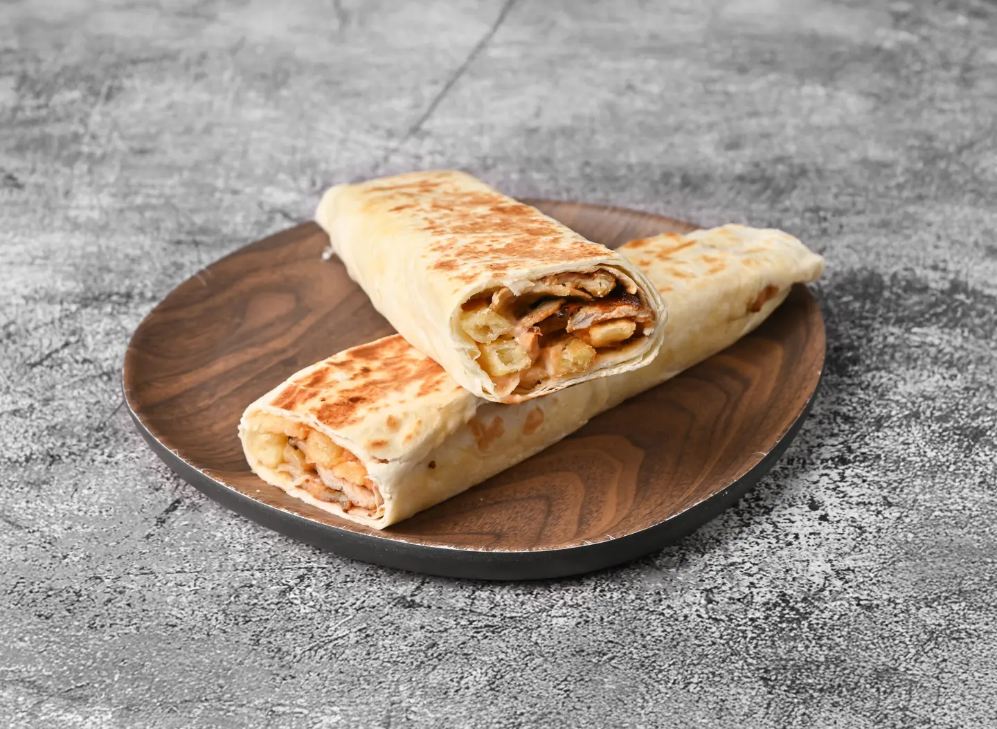 Saroukh Chicken Shawerma With Cheese Sandwich