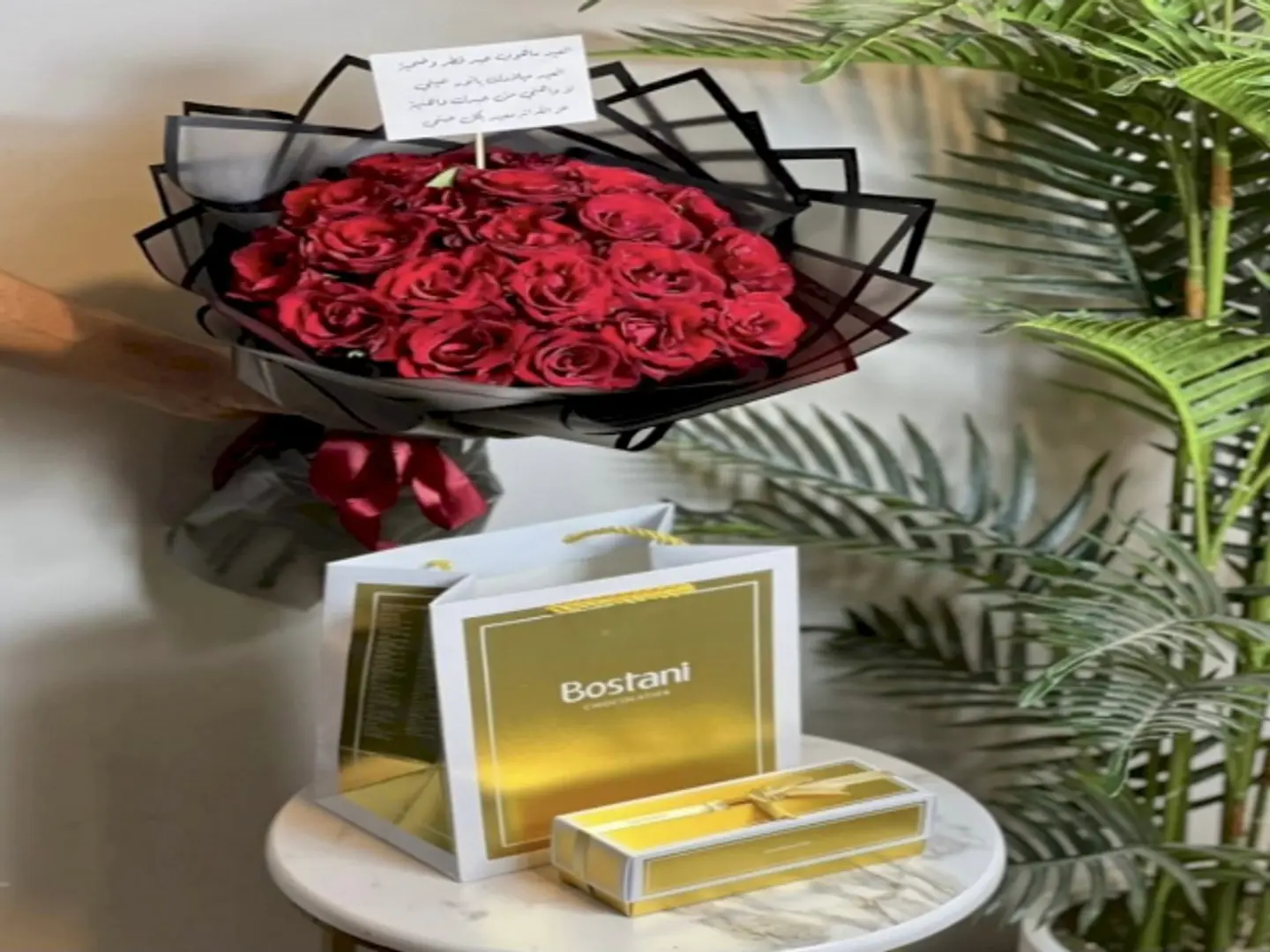 تنسيق ورد مع شوكلاتة بستاني 30