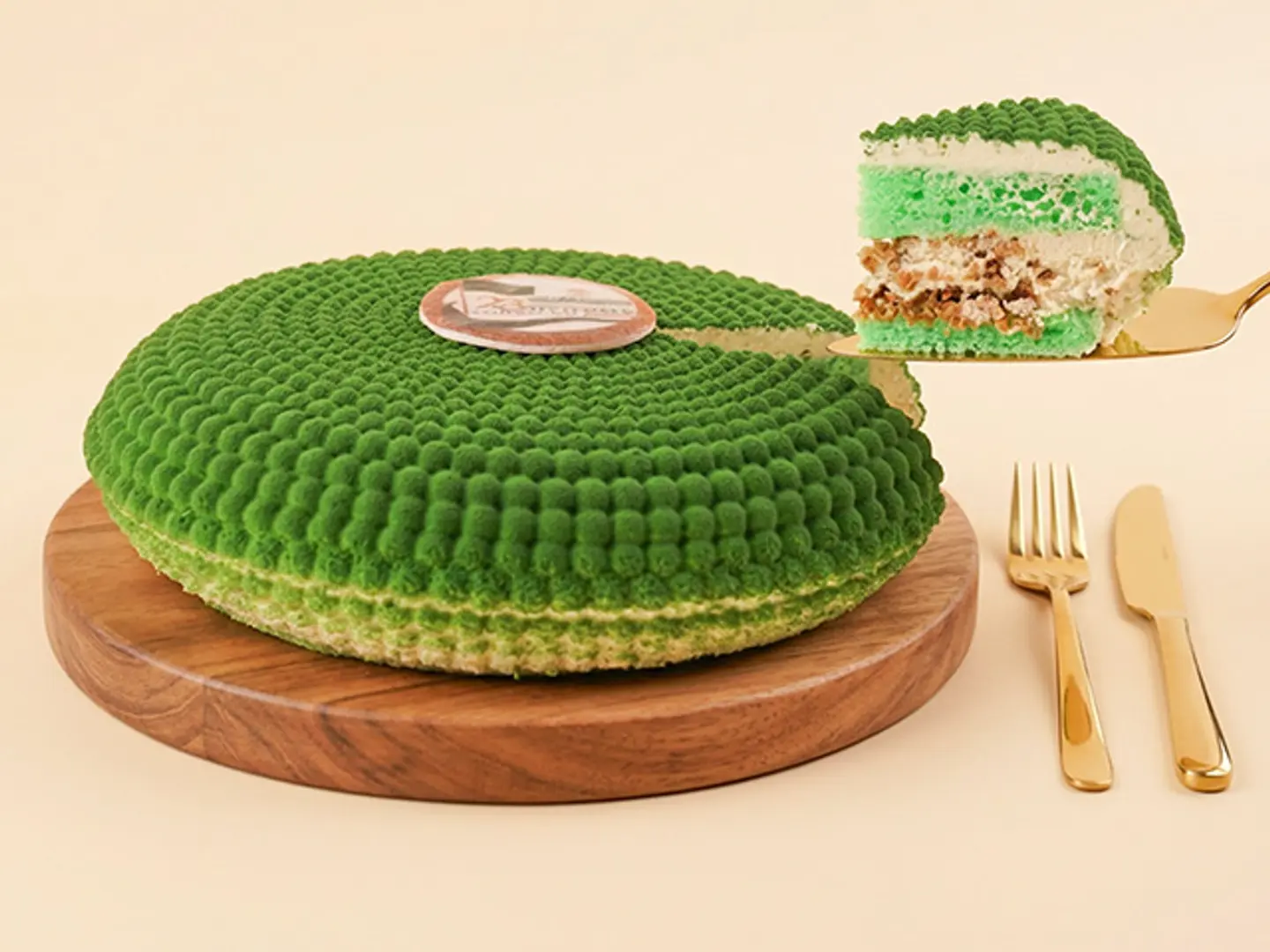 Saudi National Day Pistachio Cake