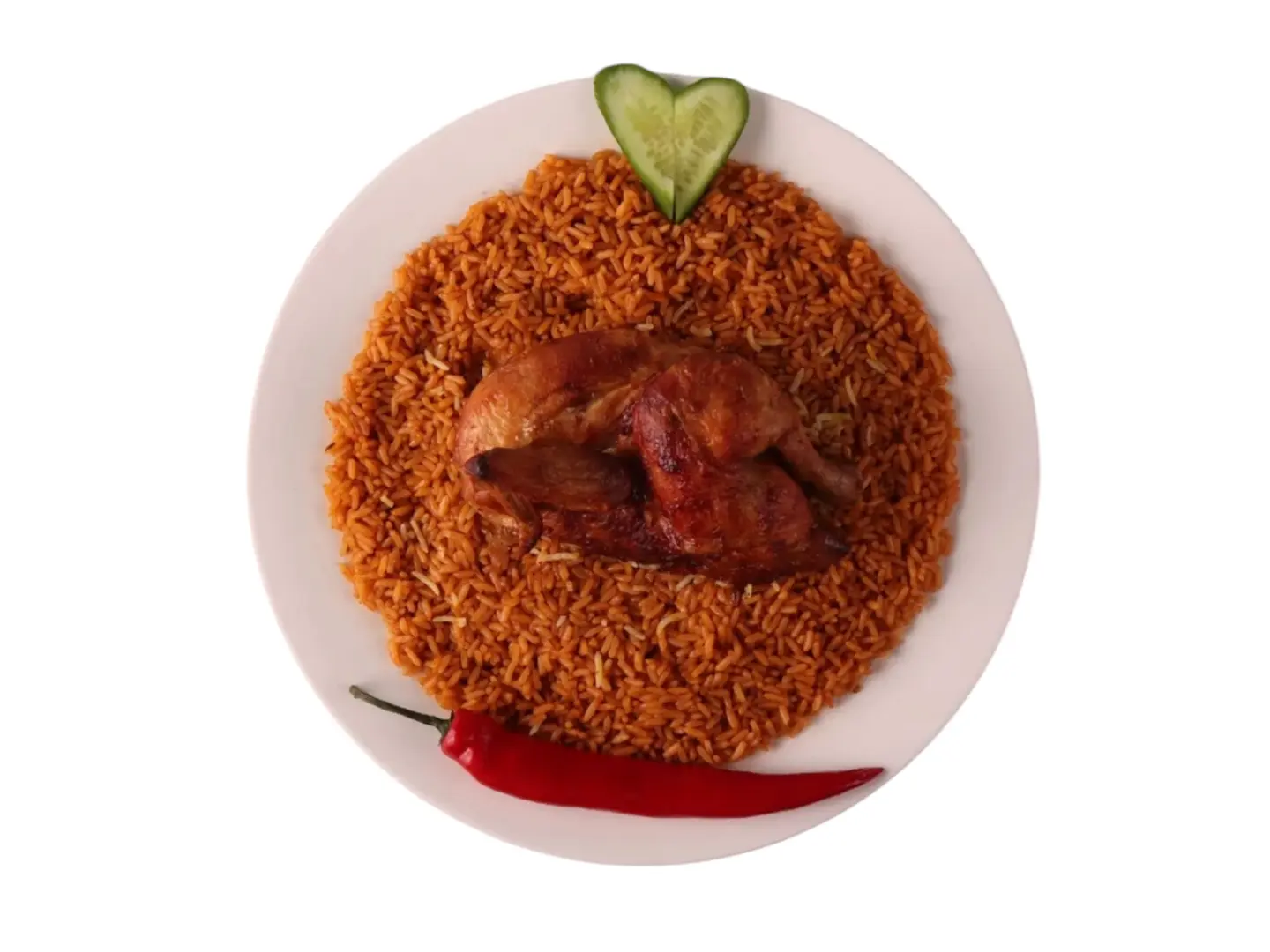 Grilled Chicken With Red Rice