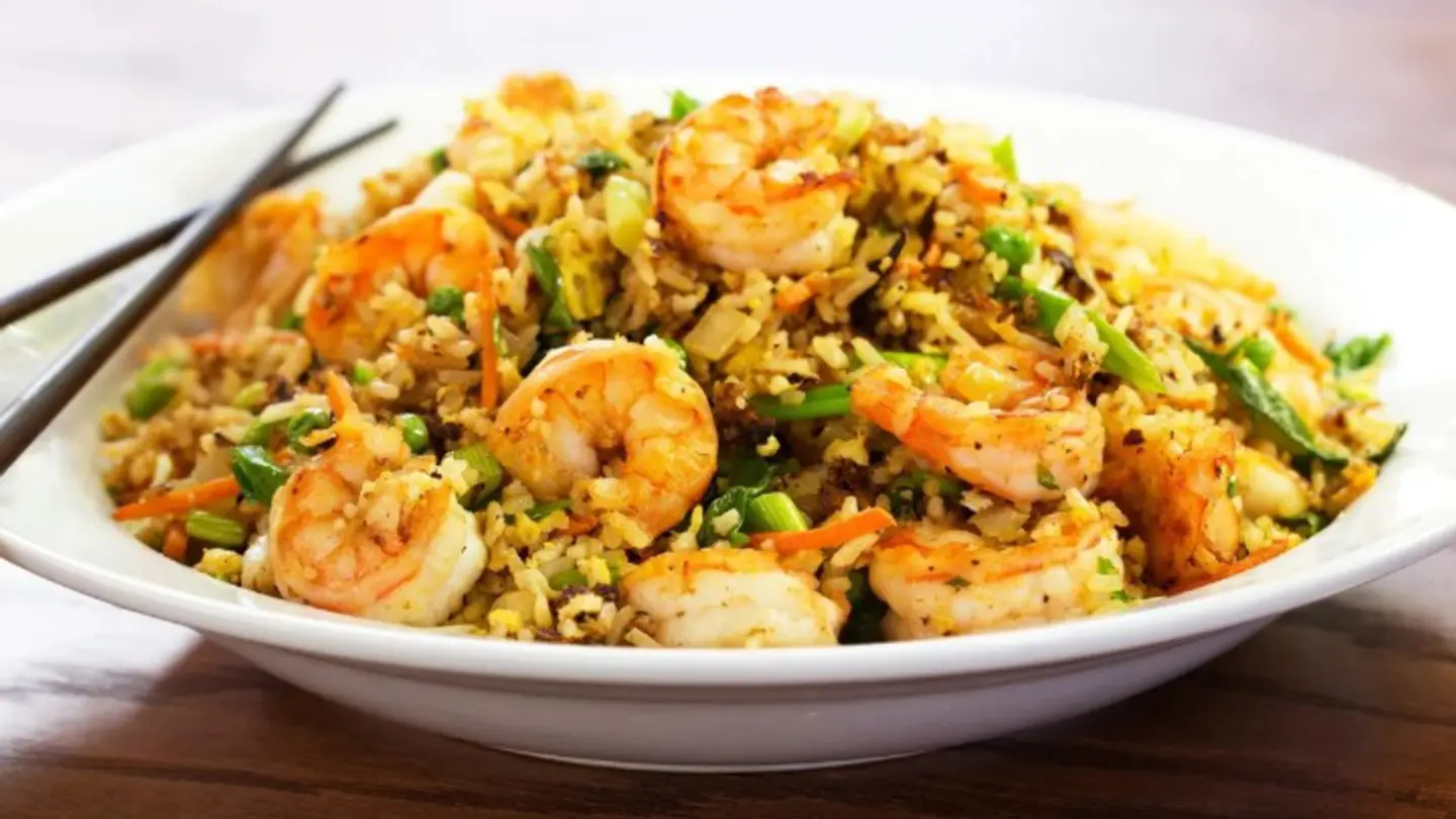 ارز صيني بالجمبري