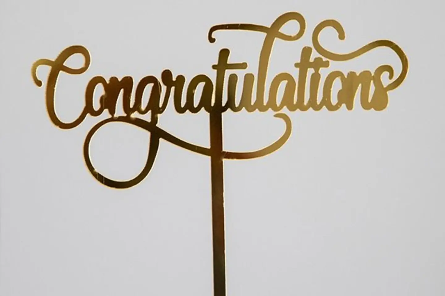 Congratulations Stand Gold Color