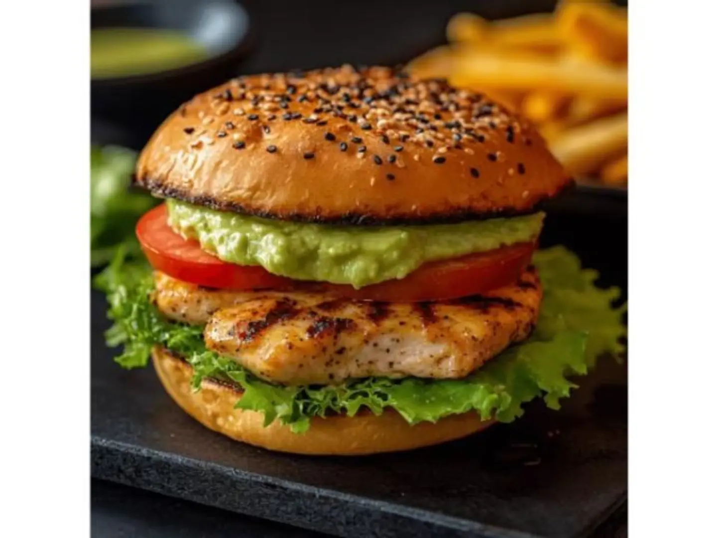 Chicken Burger Without Cheese