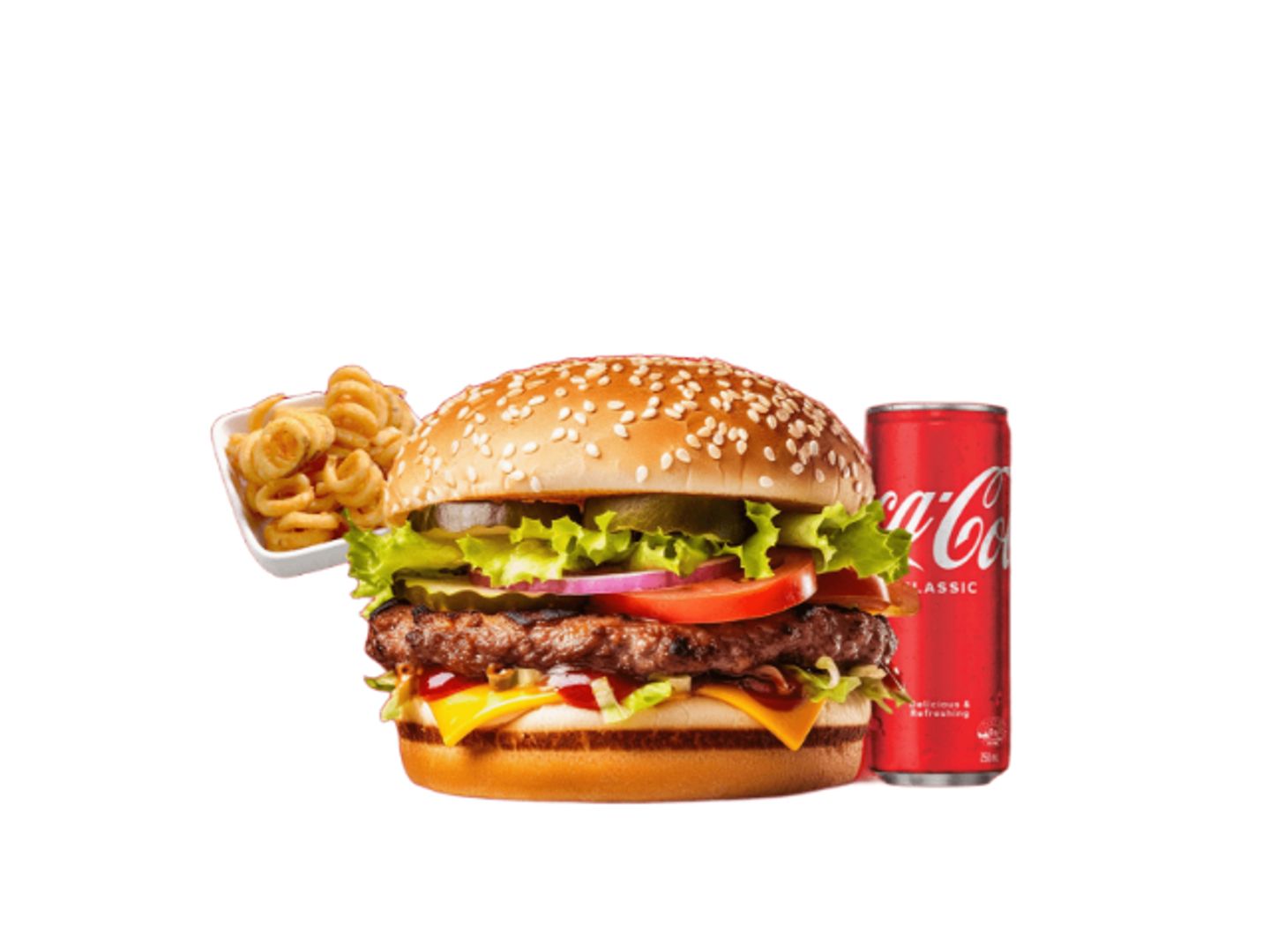Beef And Crispy Chicken Meal With Cheese